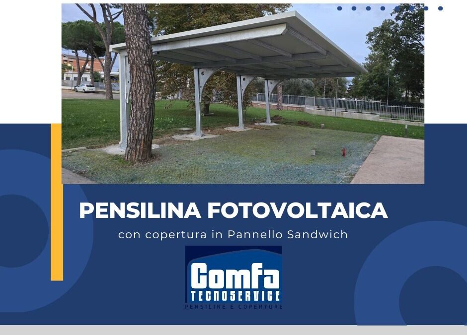 Pensilina Fotovoltaica pannello sandwich