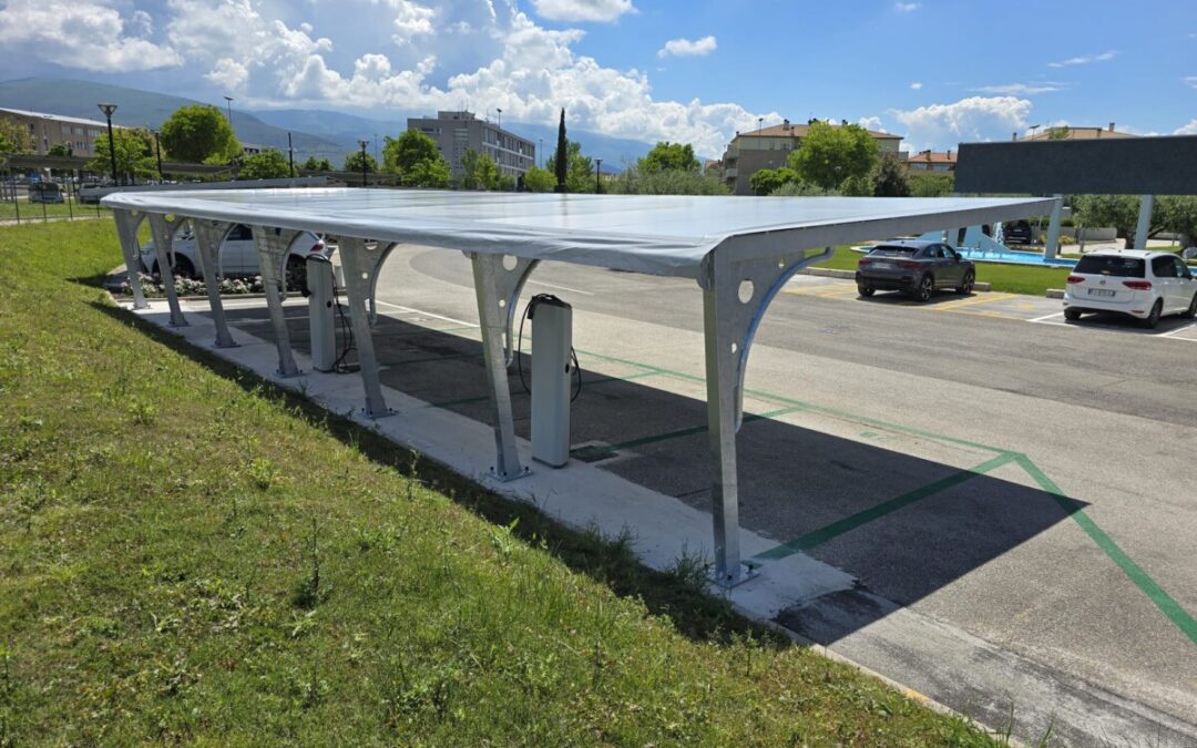 Pensilina impermeabile novità: telo pvc